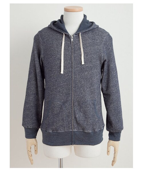 SEVENDAYS=SUNDAY(セブンデイズサンデイ)の「 スウェットジップパーカー(カットソー・メンズ・グレー/ネイビー・L/M/S)」の3枚目の写真