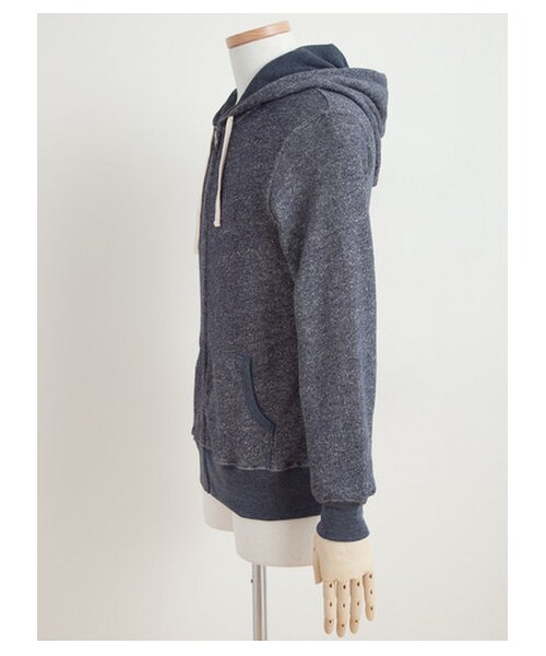 SEVENDAYS=SUNDAY(セブンデイズサンデイ)の「 スウェットジップパーカー(カットソー・メンズ・グレー/ネイビー・L/M/S)」の4枚目の写真