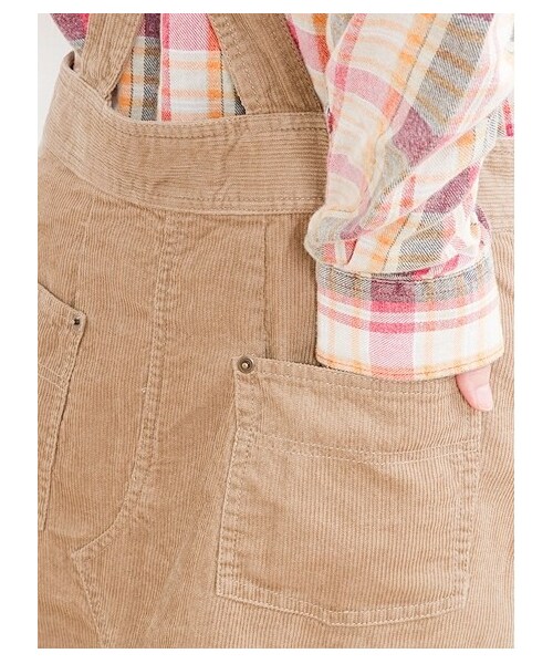 SEVENDAYS=SUNDAY（セブンデイズサンデイ）の「オーバーオールスカート（サロペット・レディース・キャメル/カーキ/ネイビー・L/M）」の10枚目の写真