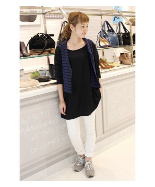 SLOBE IENA（スローブイエナ）の「ウォッシャブルウール BIG プルオーバー。（カットソー･Ｔシャツ・レディース・グレー/グレーA/ブラウン/ブラック/ベージュ・フリー）」の16枚目の写真