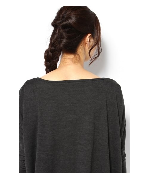 SLOBE IENA（スローブイエナ）の「ウォッシャブルウール BIG プルオーバー。（カットソー･Ｔシャツ・レディース・グレー/グレーA/ブラウン/ブラック/ベージュ・フリー）」の9枚目の写真