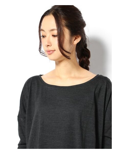 SLOBE IENA（スローブイエナ）の「ウォッシャブルウール BIG プルオーバー。（カットソー･Ｔシャツ・レディース・グレー/グレーA/ブラウン/ブラック/ベージュ・フリー）」の8枚目の写真