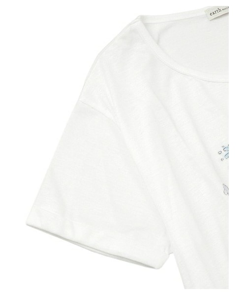 earth music&ecology（アースミュージックアンドエコロジー）の「【椎名もた（ぽわぽわP）コラボ】イラストチュニック（カットソー・レディース・アイボリー・F）」の5枚目の写真