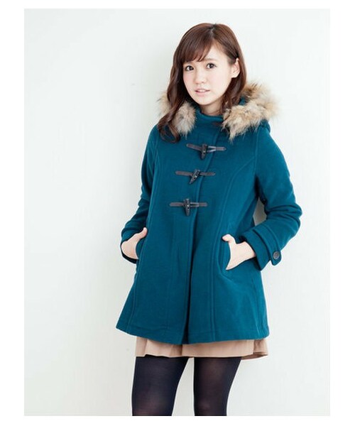 Earth Music Ecology アースミュージックアンドエコロジー の Special Price Aラインダッフルコート ジャケット アウター Wear
