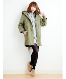 E hyphen world gallery | 【Special Price】フラッグボアモッズコート(ジャケット/アウター)