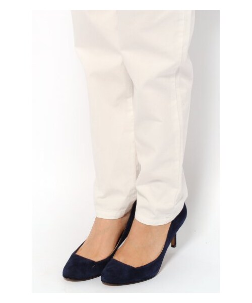 JOURNAL STANDARD（ジャーナルスタンダード）の「ベルトツキテーパードパンツ（クロップド･半端丈パンツ・レディース・ネイビー/ブラック A/ベージュ/ホワイト A・34/36/38/40）」の11枚目の写真