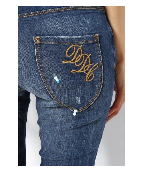 DSQUARED2(ディースクエアード)の「DSQUARED2 MAIN クロップドデニム(デニムパンツ・レディース・ブルー A・38/40/42)」の9枚目の写真