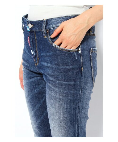 DSQUARED2(ディースクエアード)の「DSQUARED2 MAIN クロップドデニム(デニムパンツ・レディース・ブルー A・38/40/42)」の7枚目の写真