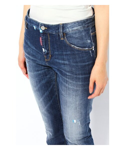DSQUARED2(ディースクエアード)の「DSQUARED2 MAIN クロップドデニム(デニムパンツ・レディース・ブルー A・38/40/42)」の5枚目の写真