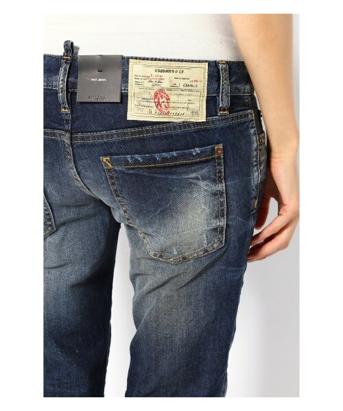 DSQUARED2(ディースクエアード)の「DSQUARED2 MAIN クロップトデニム(デニムパンツ・レディース・ネイビー・38/40/42)」の9枚目の写真