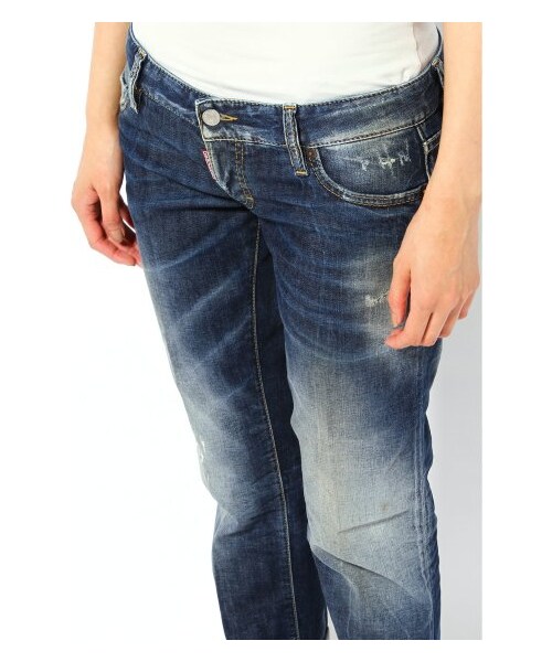 DSQUARED2(ディースクエアード)の「DSQUARED2 MAIN クロップトデニム(デニムパンツ・レディース・ネイビー・38/40/42)」の5枚目の写真