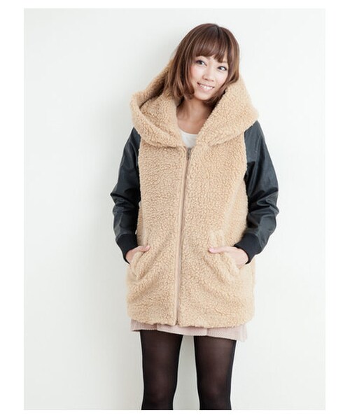 E Hyphen World Gallery イーハイフンワールドギャラリー の ボアコート ジャケット アウター Wear E Hyphen World Gallery イーハイフンワールドギャラリー の ボアコート ジャケット アウター Wear