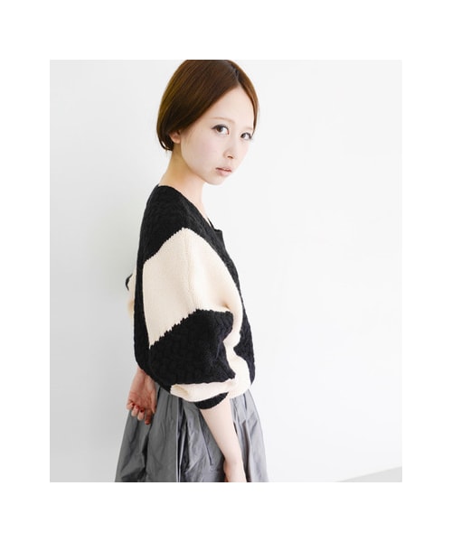 KBF - 2トーンドルマンニット♡ KBF（ケイビーエフ）の「2トーンドルマンニット（）」 - WEAR