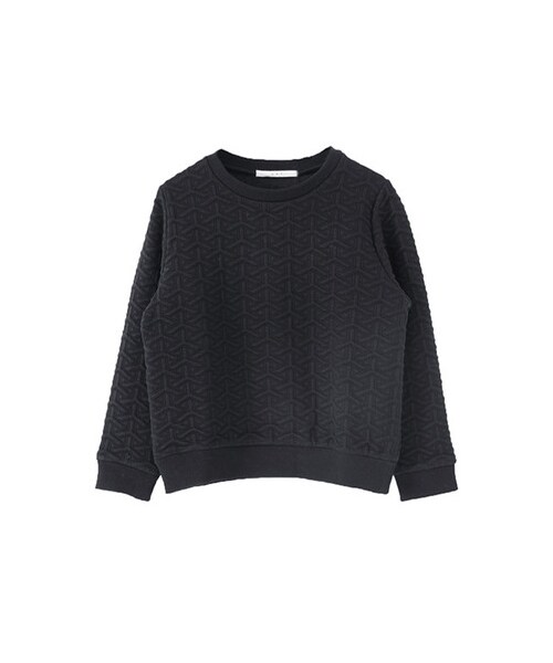 KBF（ケイビーエフ）の「ふくれジャガードトップス（トップス・レディース・ホワイト/ブラック/グレー・one）」の3枚目の写真