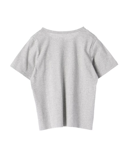 earth music&ecology(アースミュージックアンドエコロジー)の「ワンポイントロゴTシャツ(トップス・オフホワイト/杢ライトグレー/カーキ/ネイビー・F)」の3枚目の写真