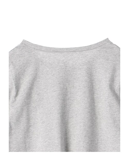 earth music&ecology(アースミュージックアンドエコロジー)の「ワンポイントロゴTシャツ(トップス・オフホワイト/杢ライトグレー/カーキ/ネイビー・F)」の7枚目の写真