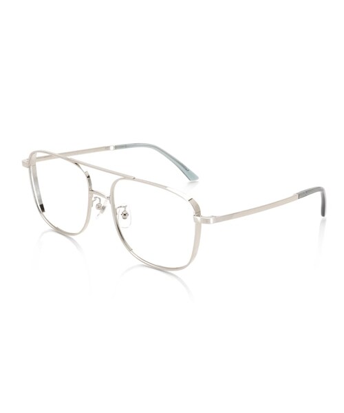 JINS（ジンズ）の「【Acetate＆Metal】アセテート＆メタル（メガネ・メンズ・カーキ(28)/ゴールド(95)/シルバー(96)/マットブラック(97)・Large 57□17-150○47）」の3枚目の写真