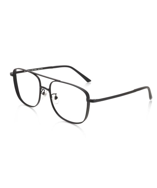 JINS（ジンズ）の「【Acetate＆Metal】アセテート＆メタル（メガネ・メンズ・カーキ(28)/ゴールド(95)/シルバー(96)/マットブラック(97)・Large 57□17-150○47）」の2枚目の写真