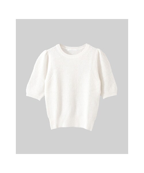 KBF(ケイビーエフ)の「袖ボリュームプルオーバー(トップス・レディース・オフ/ブラック/グレー・one)」の2枚目の写真