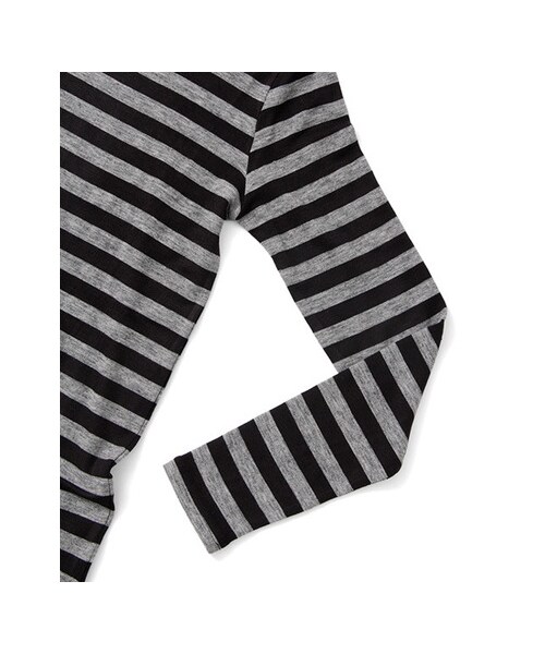 KBF(ケイビーエフ)の「ボーダーロングTee(トップス・レディース・OFF×GRY/OFF×BLK/GRY×BLK/BEG×NVY/OFF×RED・one)」の14枚目の写真