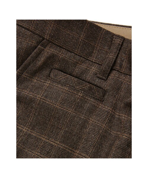 URBAN RESEARCH（アーバンリサーチ）の「WOOL CHECK TAPERED PANTS（パンツ・メンズ・CHARCOAL/BROWN・M/L）」の6枚目の写真
