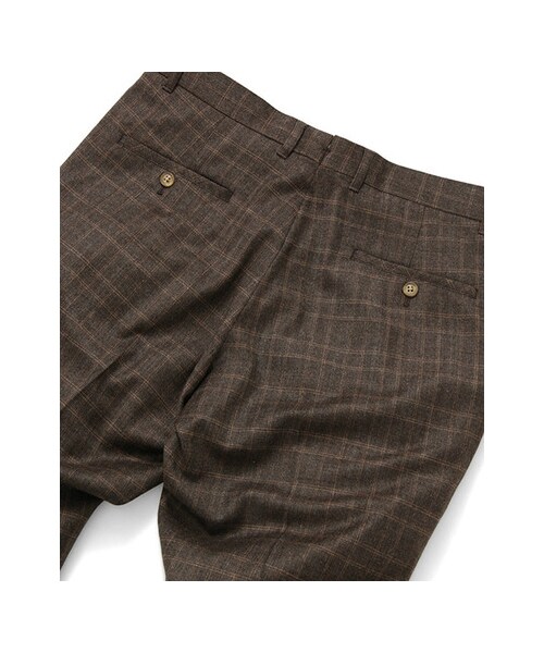 URBAN RESEARCH（アーバンリサーチ）の「WOOL CHECK TAPERED PANTS（パンツ・メンズ・CHARCOAL/BROWN・M/L）」の8枚目の写真