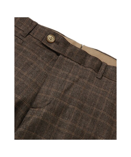 URBAN RESEARCH（アーバンリサーチ）の「WOOL CHECK TAPERED PANTS（パンツ・メンズ・CHARCOAL/BROWN・M/L）」の3枚目の写真