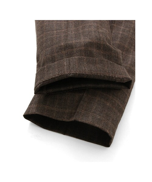 URBAN RESEARCH（アーバンリサーチ）の「WOOL CHECK TAPERED PANTS（パンツ・メンズ・CHARCOAL/BROWN・M/L）」の7枚目の写真