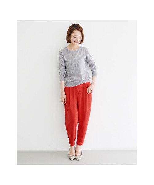 KBF（ケイビーエフ）の「コクーンジョッパーズ（パンツ・レディース・OFF/BLACK/BLUE/RED・36/38）」の6枚目の写真