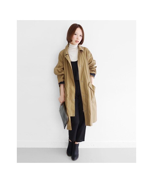 KBF（ケイビーエフ）の「ボーイフレンドコート（ジャケット/アウター・レディース・ブラック/モカ/ネイビー・one）」の8枚目の写真