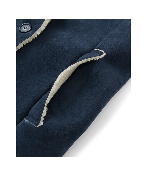 KBF（ケイビーエフ）の「関西・NET限定 フェイクムートンコート（ジャケット/アウター・レディース・ネイビー・one）」の15枚目の写真