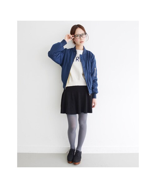 KBF（ケイビーエフ）の「MA-1 reversible（ジャケット/アウター・レディース・ブラック/カーキ/ネイビー・one）」の9枚目の写真