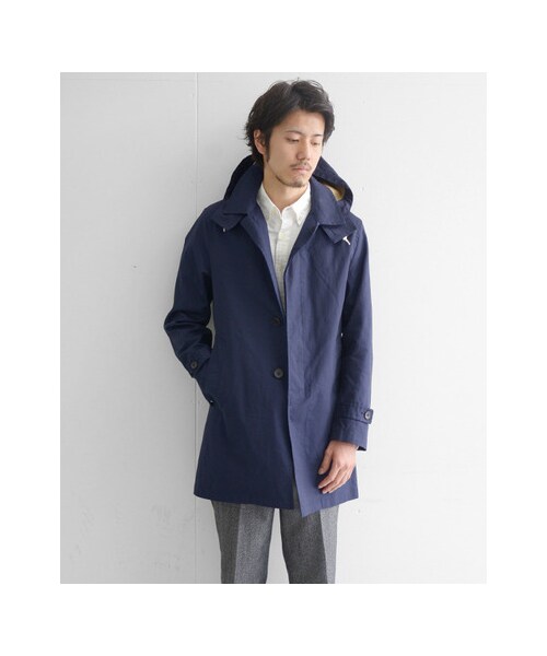 URBAN RESEARCH（アーバンリサーチ）の「コットンタイプライターステンカラーコート（ジャケット/アウター・メンズ・キャメル/モスグリーン/ネイビー/オレンジ・M/L）」の7枚目の写真