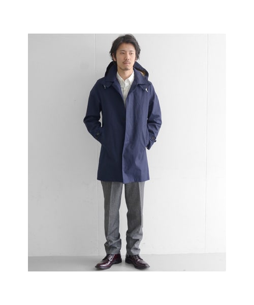 URBAN RESEARCH（アーバンリサーチ）の「コットンタイプライターステンカラーコート（ジャケット/アウター・メンズ・キャメル/モスグリーン/ネイビー/オレンジ・M/L）」の6枚目の写真