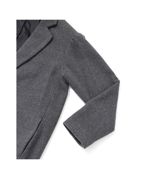 KBF(ケイビーエフ)の「テーラーBIGコート(ジャケット/アウター・レディース・ブラック/グレー/ブルー・one)」の10枚目の写真