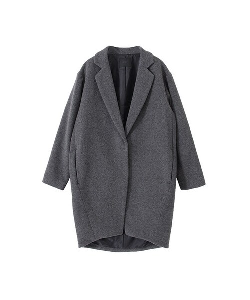 KBF(ケイビーエフ)の「テーラーBIGコート(ジャケット/アウター・レディース・ブラック/グレー/ブルー・one)」の2枚目の写真