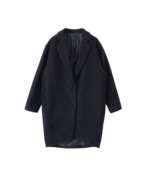 KBF(ケイビーエフ)の「テーラーBIGコート(ジャケット/アウター・レディース・ブラック/グレー/ブルー・one)」の1枚目の写真
