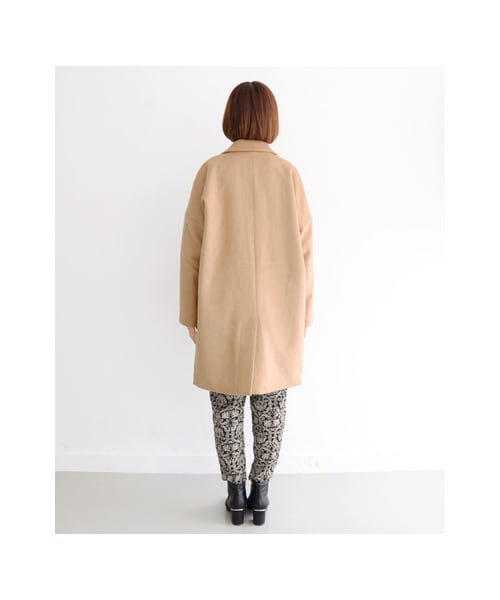 KBF（ケイビーエフ）の「KBF+ ウールコクーンロングコート（ジャケット/アウター・レディース・ブラック/グレー/キャメル・one）」の8枚目の写真