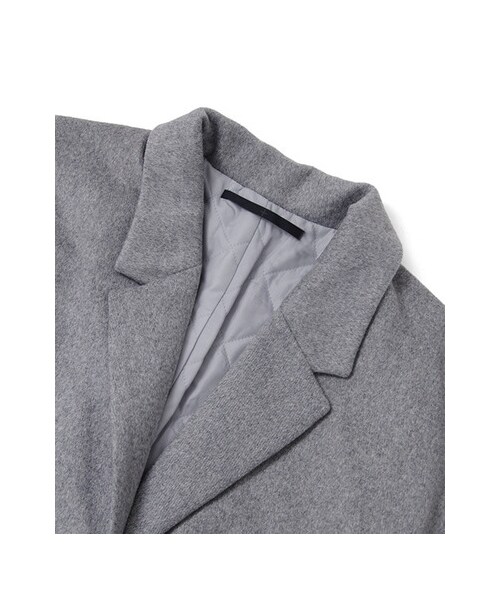 KBF（ケイビーエフ）の「KBF+ ウールコクーンロングコート（ジャケット/アウター・レディース・ブラック/グレー/キャメル・one）」の9枚目の写真