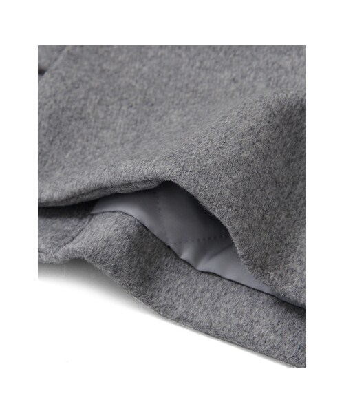 KBF（ケイビーエフ）の「KBF+ ウールコクーンロングコート（ジャケット/アウター・レディース・ブラック/グレー/キャメル・one）」の12枚目の写真