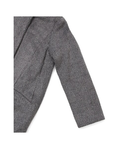 KBF（ケイビーエフ）の「ノーカラーコクーンコート（ジャケット/アウター・レディース・グレー/ブラウン・one）」の9枚目の写真