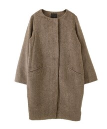 KBF | ノーカラーコクーンコート(ジャケット/アウター)