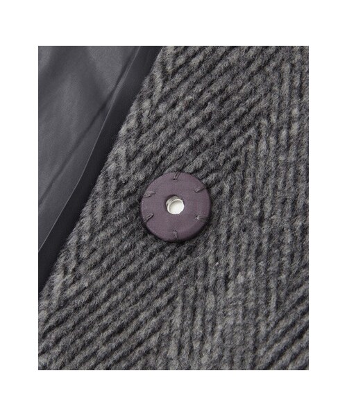 KBF（ケイビーエフ）の「ノーカラーコクーンコート（ジャケット/アウター・レディース・グレー/ブラウン・one）」の13枚目の写真