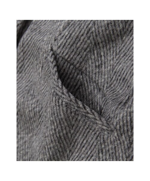 KBF（ケイビーエフ）の「ノーカラーコクーンコート（ジャケット/アウター・レディース・グレー/ブラウン・one）」の10枚目の写真