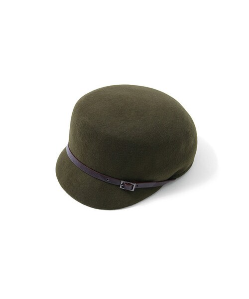 KBF（ケイビーエフ）の「ウールキャスケット（帽子・レディース・グレー/カーキ/ネイビー・one）」の3枚目の写真