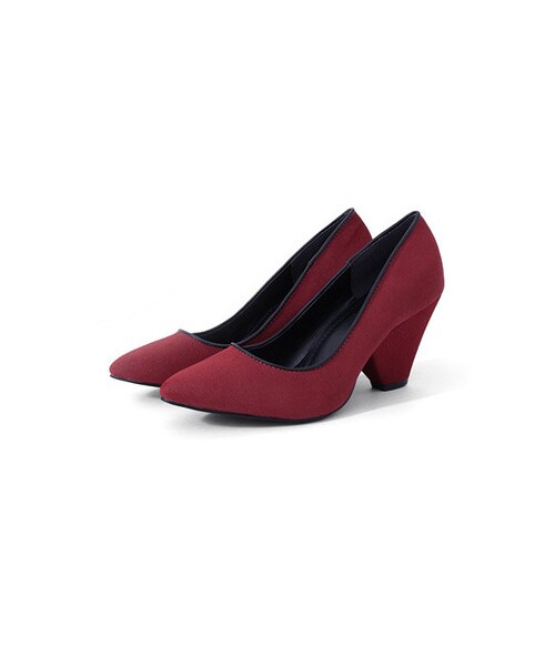 KBF（ケイビーエフ）の「カラーパンプス（シューズ・レディース・OFF/BLACK/BLUE/WINE・36/37/38）」の4枚目の写真