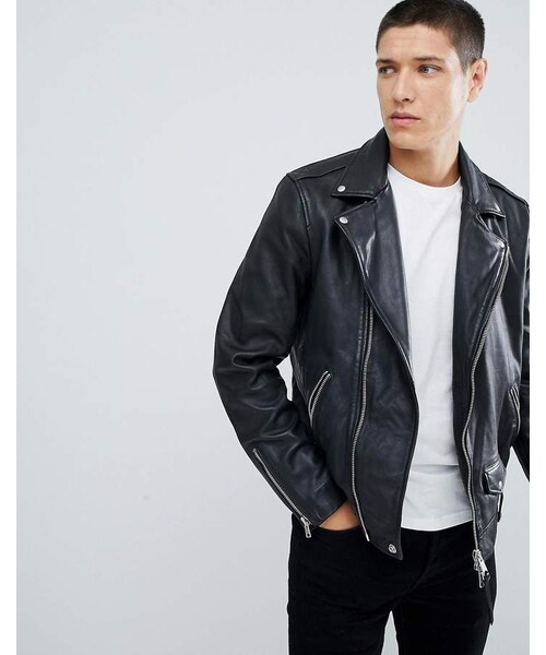 ALLSAINTS（オールセインツ）の「AllSaints Leather Biker Jacket In