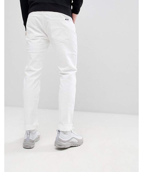 ARMANI EXCHANGE(アルマーニエクスチェンジ)の「Armani Exchange J13 Slim Fit 5 Pocket Stretch Jeans in White(デニムパンツ・メンズ・1200・W32/W28/W30/W36/W34)」の3枚目の写真