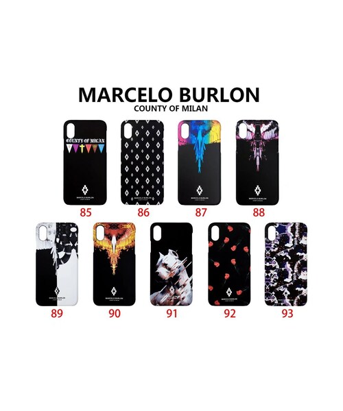 Marcelo Buron マルセロ ブロン の Marcelo Burlon マルセロバーロン Iphonex ケース Orange Flame イタリア 新品 モバイルケース カバー Wear