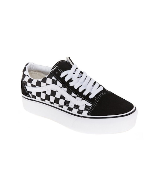VANS★OLD SKOOL プラットフォーム★厚底★チェッカーボード柄 VANS☆OLD SKOOL プラットフォーム☆厚底☆チェッカーボード柄